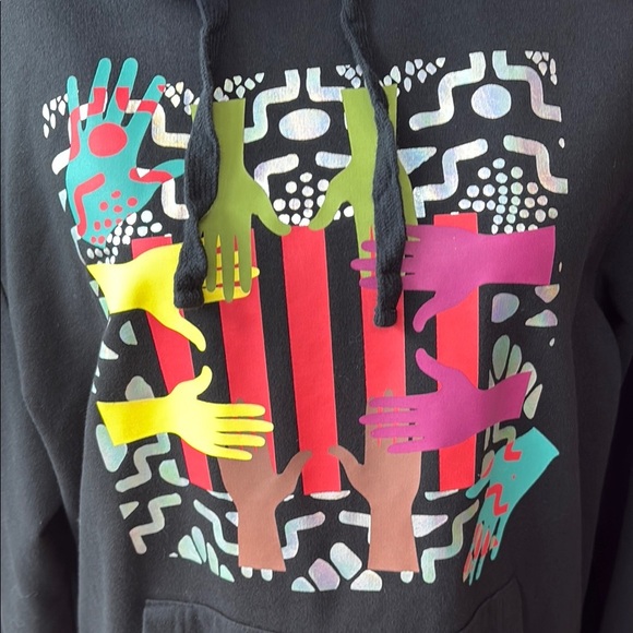 Black History Month Hoodie with Colorful Graphic XL - Picture 2 of 4